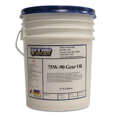 Synthetic Gear Oil SAE 75W-90 - 5 Gallon Pail