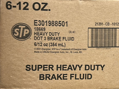 Buy 18669 STP Dot 3 Heavy Duty Brake Fluid Wholesale | 6 Of12 Oz.