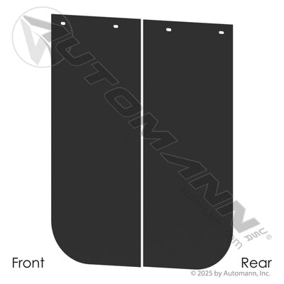 MUD FLAP BLACK POLY 1 UNIT