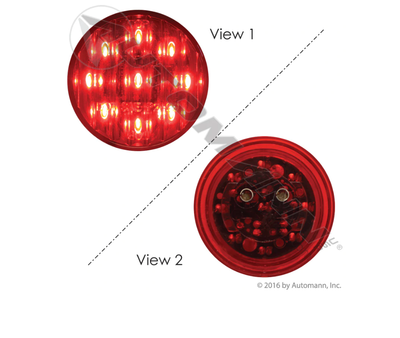 MARKER LIGHT LED 2IN RED
