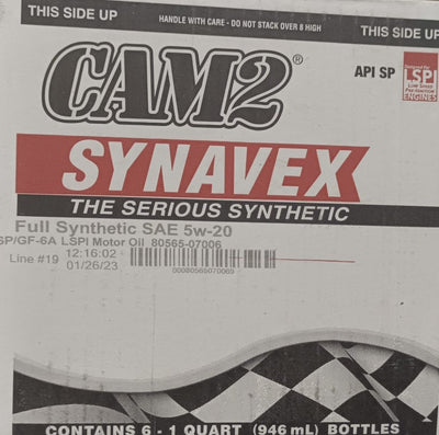 85406 CAM2 FULL SYNTHETIC 5W20 (6 QUARTS/1 CASE)