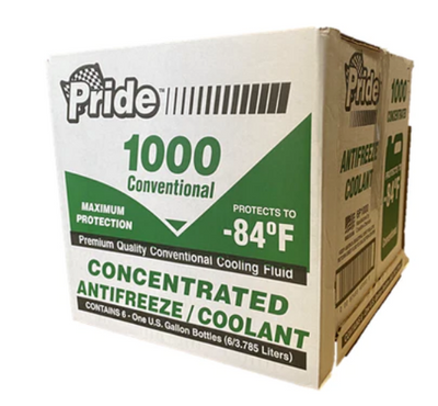 45580 ANTIFREEZE PRIDE 100% FULL STRENTH GREEN (6/1 GALLON)