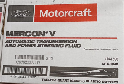 Buy Xt5QMC Motorcraft Mercon V Automatic Transmission Fluid Wholesale | 12 Quarts of 1 Case