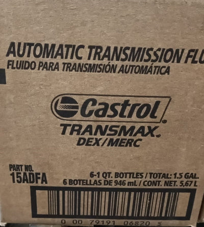 Buy 15ADFA Castrol Automatic Transmission Fluid Transmax DEX/MERC Wholesale | 6 Quarts of 1 Case
