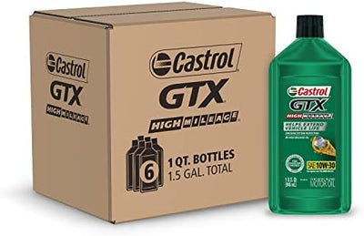149D6C CASTROL GTX HIGH MILEAGE 10W30 (6 QUARTS/1 CASE)