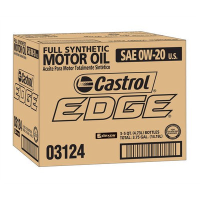 15D3BF CASTROL EDGE FULL SYNTHETIC 0W20 (6 QUARTS/1 CASE)
