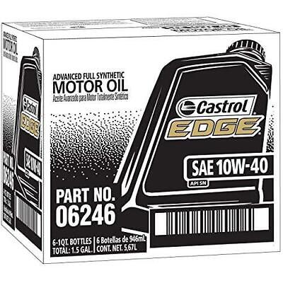 15D53A CASTROL EDGE FULL SYNTHETIC 10W40 (6 QUARTS/1 CASE)