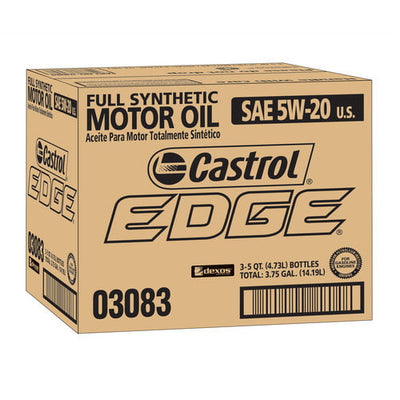 152C82 CASTROL EDGE FULL SYNTHETIC 5W20 (6 QUARTS/1 CASE)