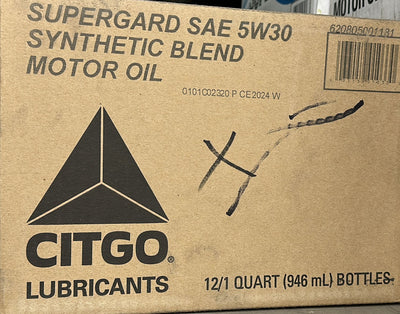 01033 CITGO SYNTHETIC BLEND 5W30 (12 QUARTS/1 CASE)