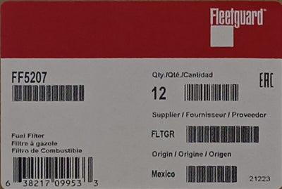 FLEETGUARD FUEL FILTER FF5207