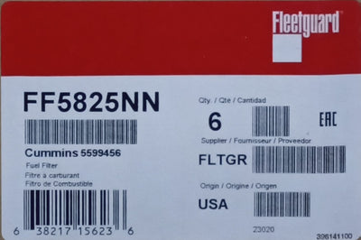 FLEETGUARD FUEL FILTERS FF5825NN