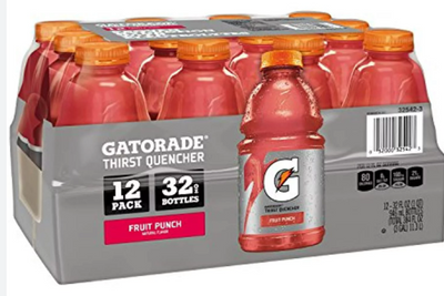 GATORADE THIRST QUENCHER FRUIT PUNCH 32 Oz. (PACK OF 12)