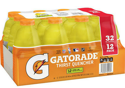 GATORADE THIRST QUENCHER LEMON & LIME 32 Oz. (PACK OF 12)