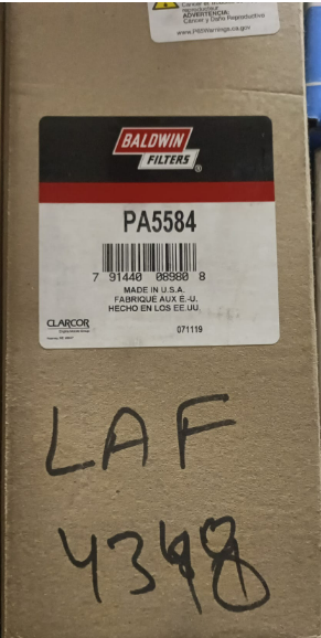 LUBER FINER AIR FILTER LAF4348