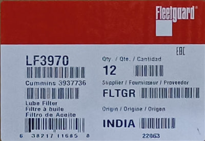 FLEETGUARD OIL FILTER LF3970