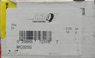 Buy MCZ25 (ASC .25 Zinc MC Style Wheel Weight (MCO25S)) Wholesale | Pack of 25
