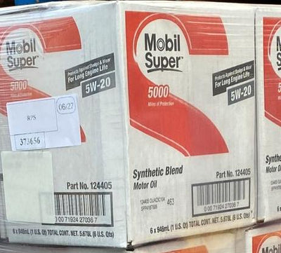 124405 MOBIL 5000 5W20 (6 QUARTS /1 CASE)