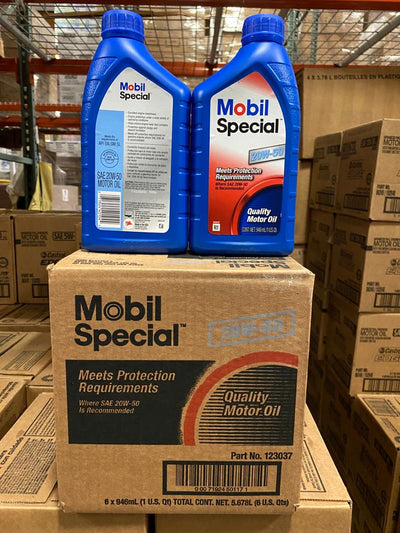 123037 MOBIL SPECIAL 20W50 (6 QUARTS /1 CASE)