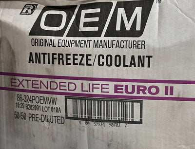 86-324POEMVW ANTIFREEZE OEM PURPLE/PINK CONCENTRATED AUDI/VW/PORCHE 50/50 (4/1 GALLON)