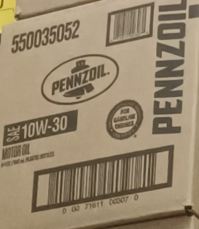 550035052 PENNZOIL 10W30 (6 QUARTS/1 CASE)