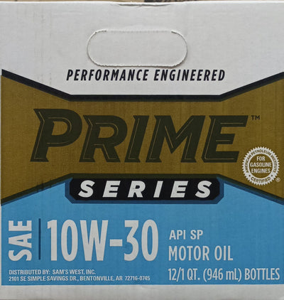 96006 PRIME SERIES 10W30 (12 QUARTS/1 CASE)