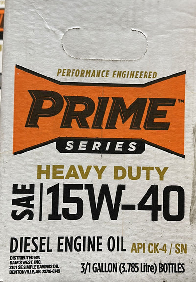 Buy 37463 Prime Series 15W40 Heavy Duty Wholesale (3/1 Gallon)