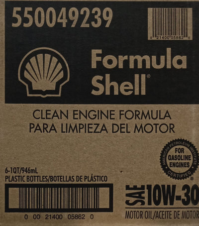 550049239 FORMULA SHELL 10W30 (6 QUARTS /1 CASE)