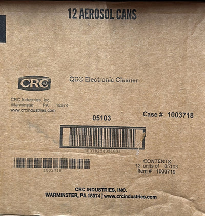 05103 CRC QD ELECTRONIC CLEANER 11 Oz. 12/1 CASE