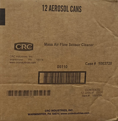 05110 CRC MASS AIR FLOW CLEANER 11 Oz. 12/1 CASE