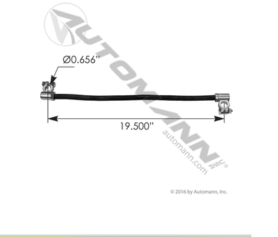 Cable Batt JMPR Angle 2/0 19in Black