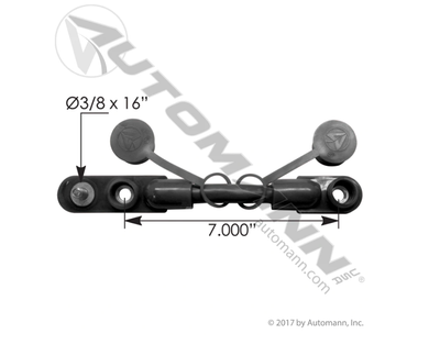 Cable Overnolded Harness 2/0 7in black