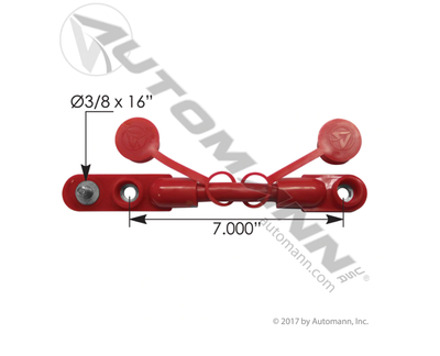 Cable Overnolded Harness 2/0 7in Red