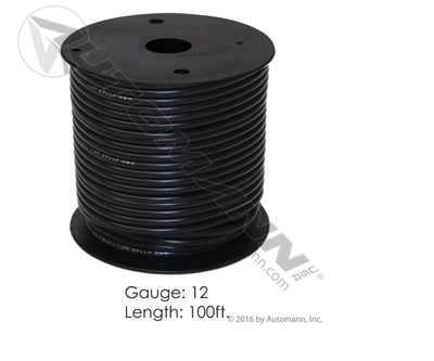WIRE PRIMARY 12 GA 100FT BLACK