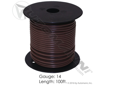 WIRE PRIMARY 14 GA 100FT BROWN