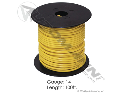 WIRE PRIMARY 14 GA 100FT YELLOW
