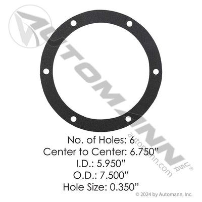 180.10630.1 HUB CAP GASKET 6 HOLE