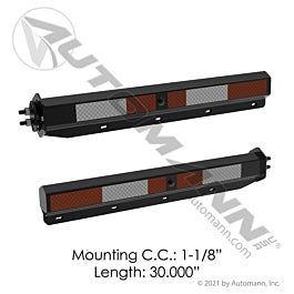 562.411 Mann-MUD FLAP HANGER KIT SPRING LOADED Black 1.125in