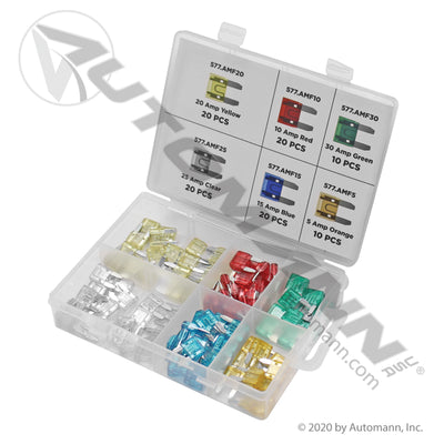 MINI BLADE FUSE ASSORTMENT 100PC