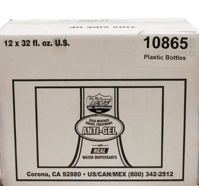 Buy 10865 Lucas Diesel Gel Treatment Wholesale | 32oz | 12 of 1 Case