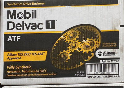 Buy 122062 Mobil Delvac Full Synthetic Automatic Transmission Fluid Wholesale | 4 of 1 Gallon