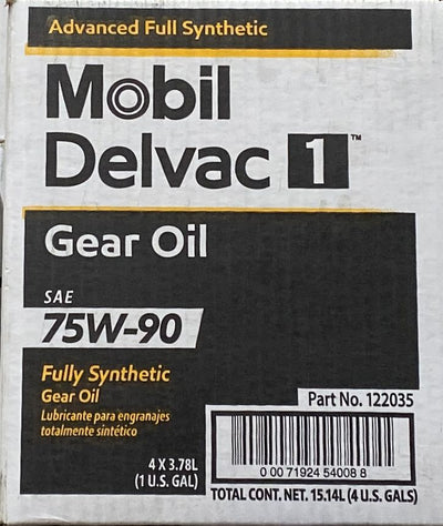 122035 MOBIL DELVAC 75W90 GEAR OIL (4/1 GALLON)