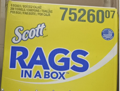 SCOTT RAGS ALL-PURPOSE PACK OF 8 boxes
