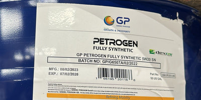 166102038680 GP FULL SYNTHETIC 0W20 55 GALLON DRUM