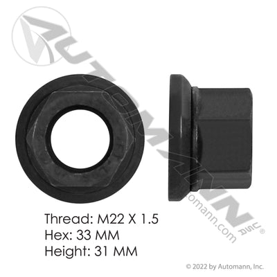 FLANGED CAP NUT 1 UNIT