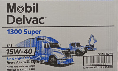 Buy 122492 Mobil DELVAC 1300 Wholesale | 15W40 | 4 of 1 Gallon