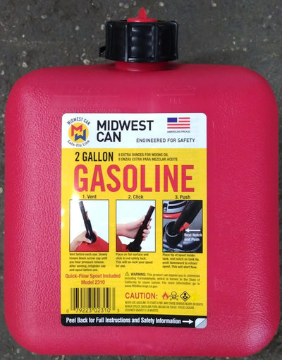 2310 MIDWEST GAS CAN 2+ GALLON (PACK OF 6)