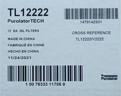 PUROLATOR OIL FILTER TL12222