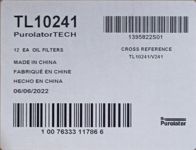 PUROLATOR OIL FILTER TL10241