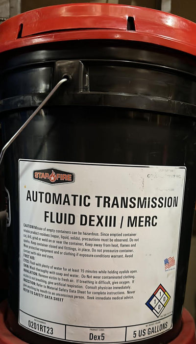 DEX5 STARFIRE AUTOMATIC TRANSMISSION FLUID UNIVERSAL DEXV (5 GALLON)