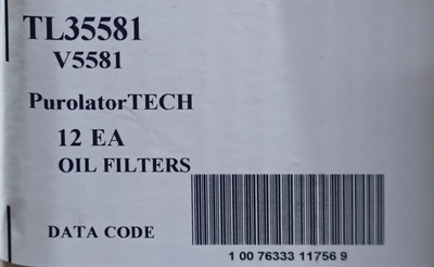 PUROLATOR OIL FILTER TL35581